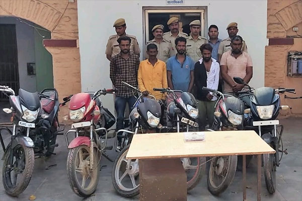 5 crooks of inter-state gang involved in robbery and theft in temples arrested, more than 70 incidents disclosed - Chittorgarh News in Hindi