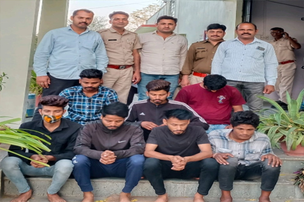 7 accused arrested for making video viral by waving swords at Gogunda toll naka - Udaipur News in Hindi