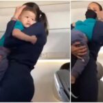 Aaj ka Viral Video: रोते बच्चे को एयर होस्टेस ने कंधे पर लिया और सुलाया, मिली तारीफ, देखें वीडियो