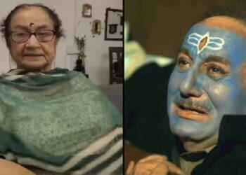 Anupam Kher and his Mother