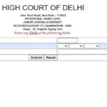 Delhi High Court Admit Card 2022, Delhi High Court exam 2022, highcourtdelhi.nic.in