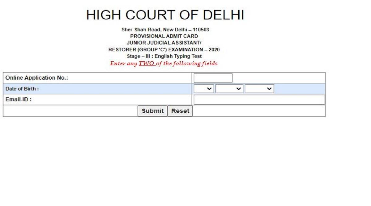 Delhi High Court Admit Card 2022, Delhi High Court exam 2022, highcourtdelhi.nic.in