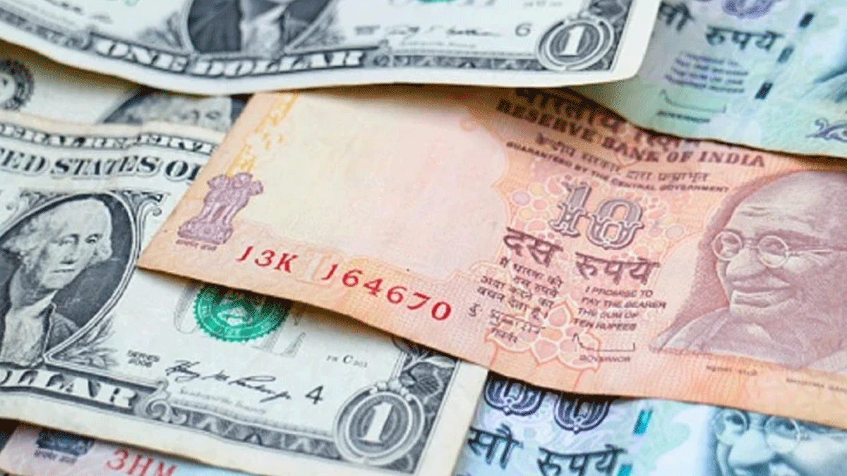 Economy |  The rupee rose 42 paise against the US dollar in early trade.  Navabharat