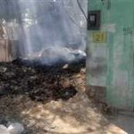 सफाई में 45 हजार रुपए खर्च करने के बाद भी लहसुन मंडी में लगे हैं कचरे के ढेर