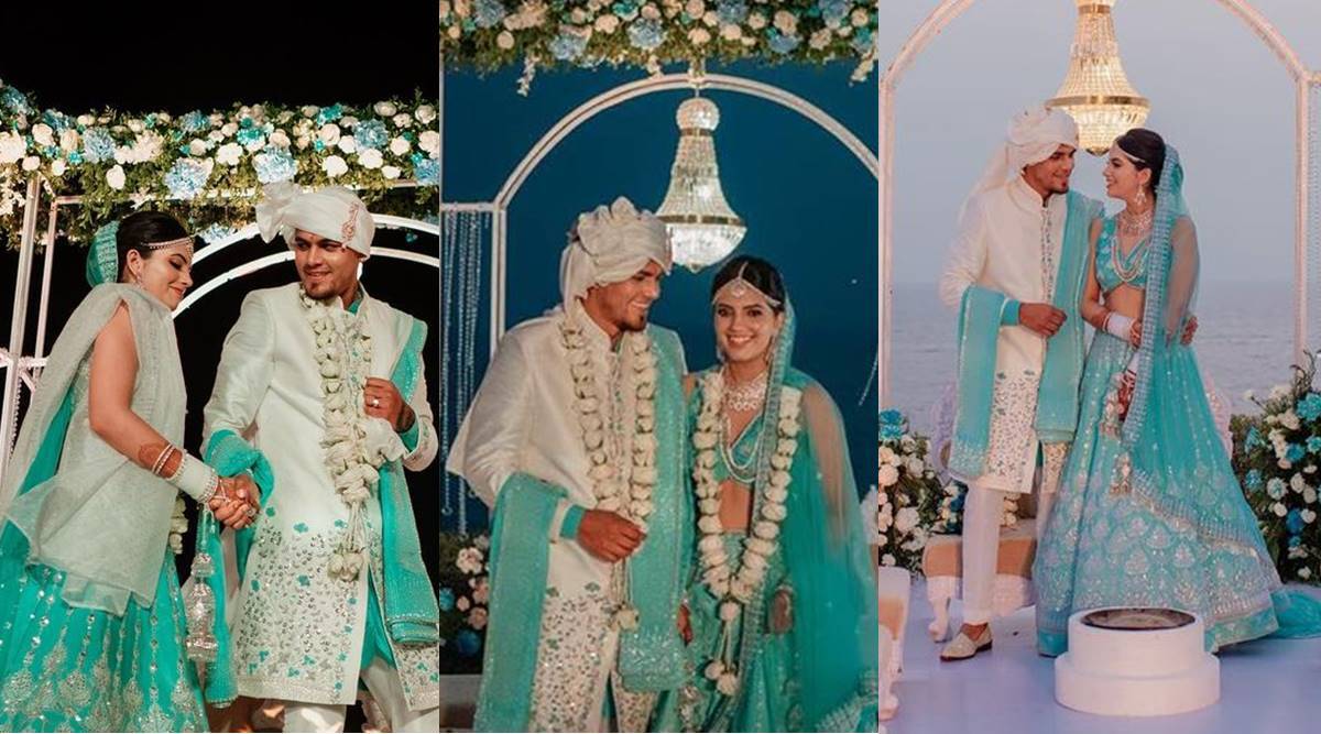 Cricketer Rahul Chahar marries fashion designer Ishani Goa Agra