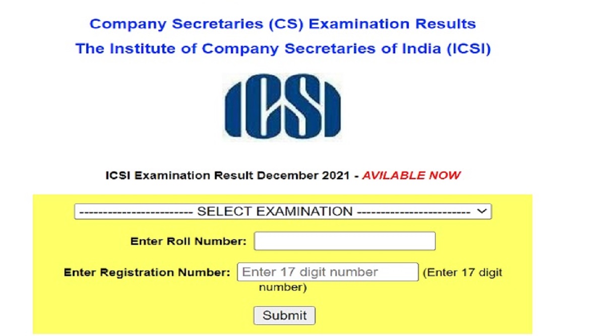 ICSI CS Result 2021। ICSI CS। ICSI