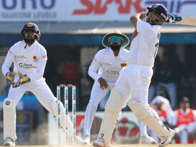 IND vs SL 1st Test: पंत शतक चूके, खेली 96 रनों की पारी, भारत ने पहले दिन बनाए 357 रन
