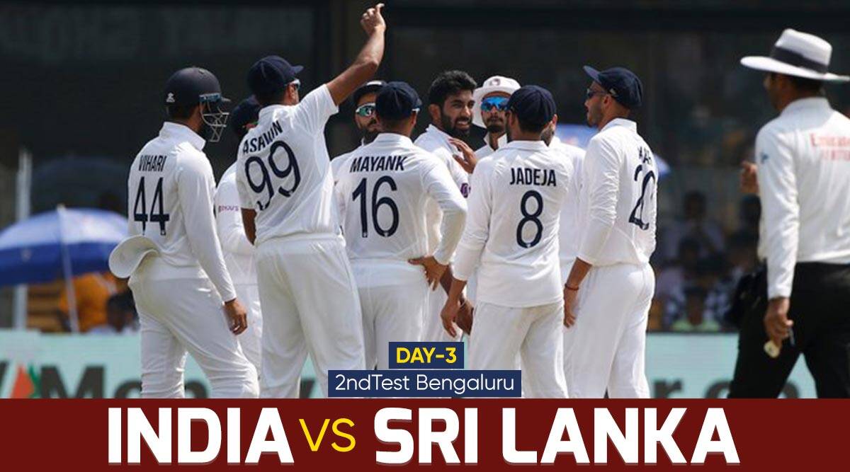 IND vs SL 2nd Test Day 3, IND vs SL Pink Ball Test, IND vs SL Live Score, IND vs SL Bengaluru Test