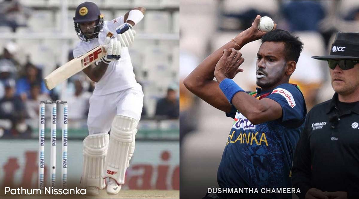 Pathum Nissanka Dushmantha Chameera India vs Sri Lanka Pink Ball Test Day Night Test1