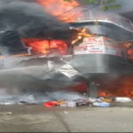 UP: Fire breaks out in two-storey building. - Bijnor News in Hindi