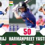 Mithali Raj Harmanpreet Kaur Yastika Bhatia India Women vs Australia Women IND vs AUS INDW vs AUSW womens world cup 2022