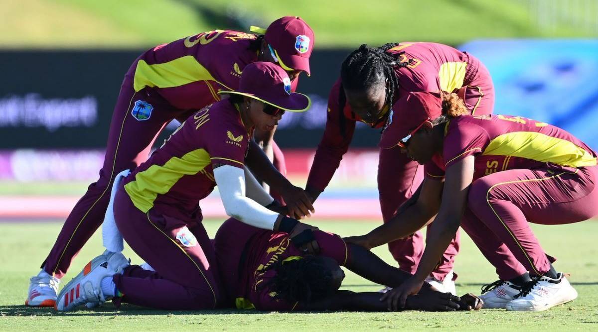 Women's World Cup Shamilia Connell West Indies Collapse Field fielding hospital Ambulance