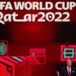 FIFA president Gianni Infantino during the draw