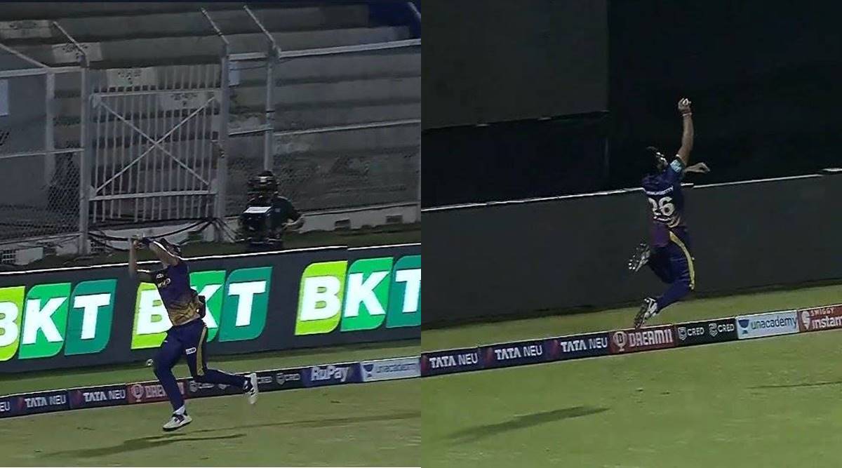 IPL 2022 Pat Cummins and Shivam Mavi Catch Riyan Parag Wicket Jos Buttler Watch Video