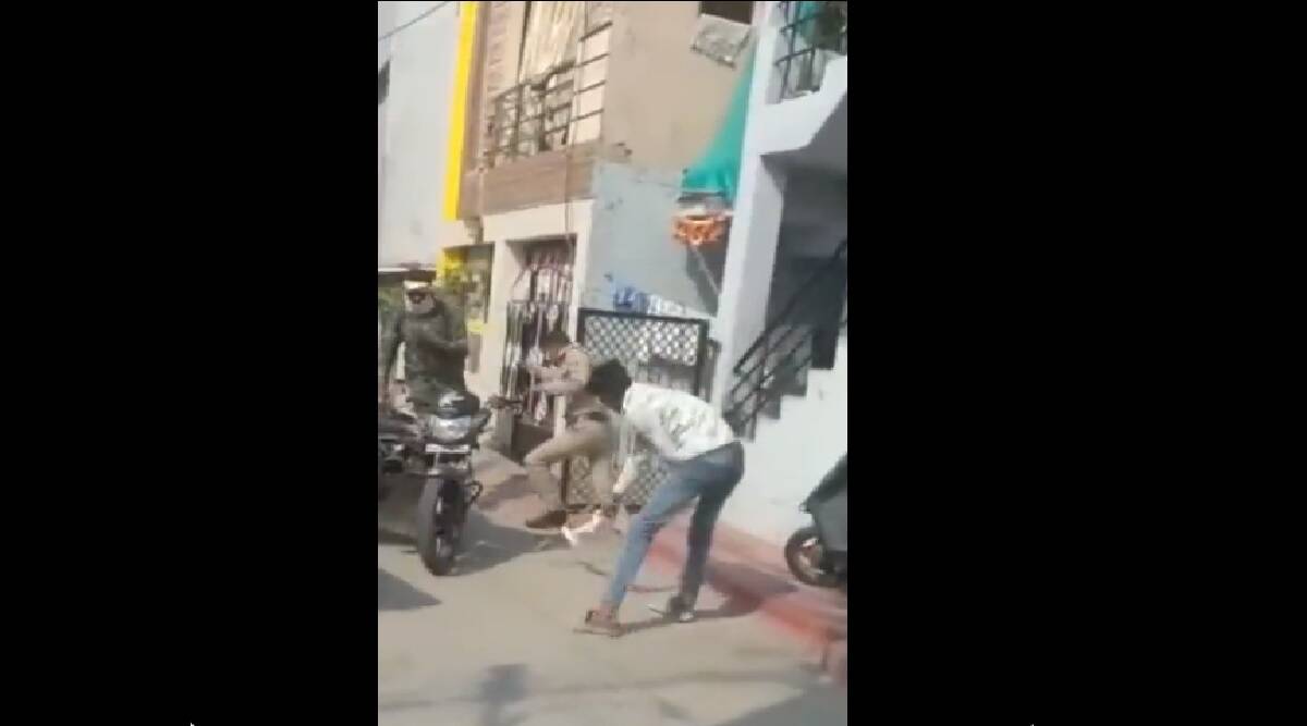 Police Constable brutally assaulted by a man