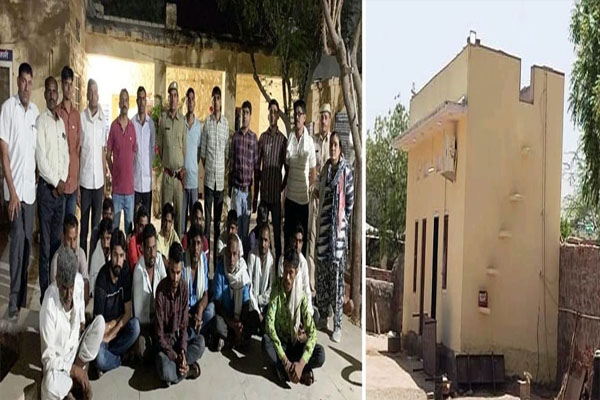 Police raided illegal casino and caught 18 people including the operator, seized an amount of 3.41 lakh - Nagaur News in Hindi