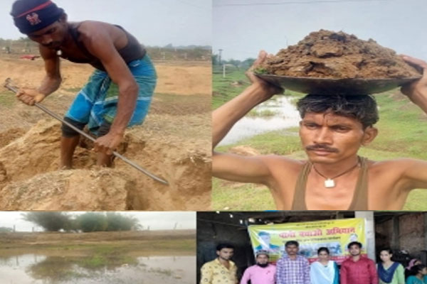 The passion to save water is such that a single man dug a pond - Ranchi News in Hindi