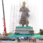 4,000 kg sword to be fixed to Kempe Gowda statue at Bangalore International Airport. - Bengaluru News in Hindi