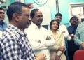 Delhi CM Arvind Kejriwal and Telangana CM K Chandrashekar Rao visit mohalla clinic