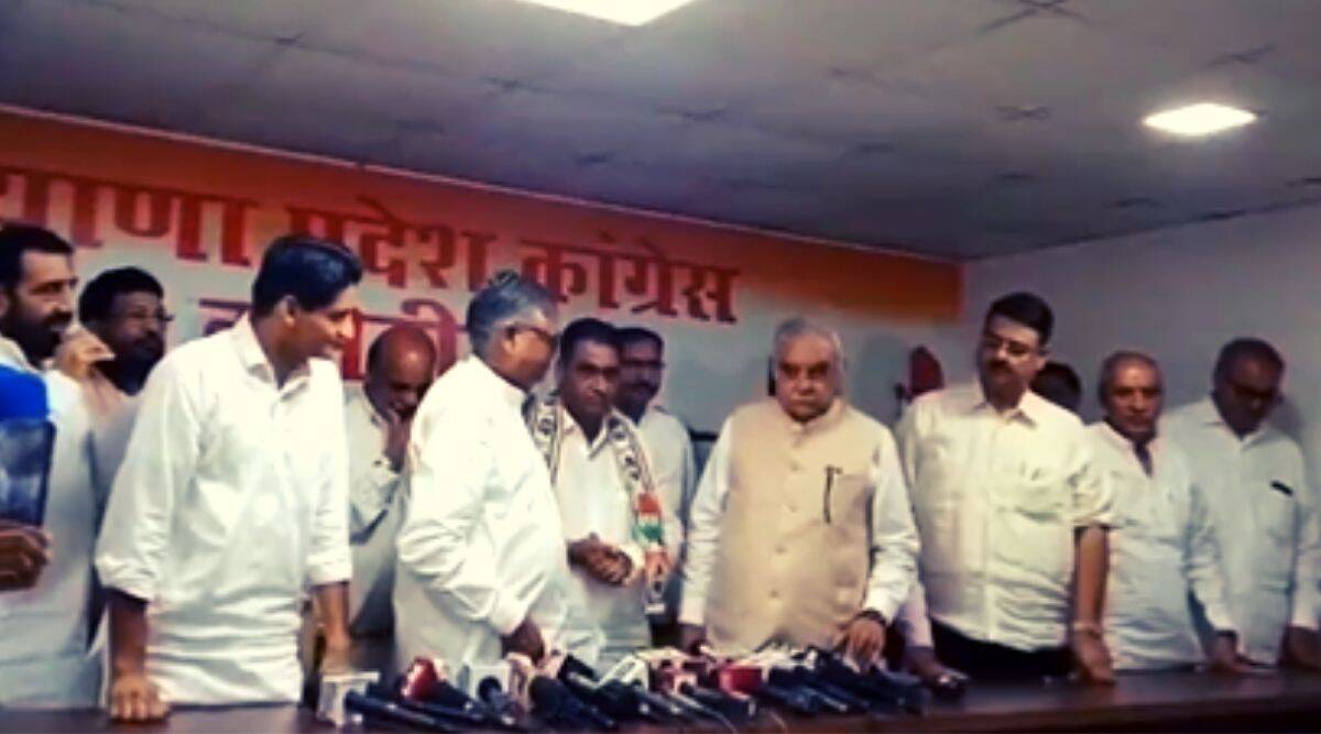 Haryana Politics News eight former mlas join congress Bhupendra singh Hudda BJP AAP