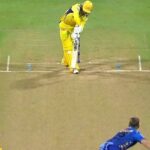 CSK lost Devon Conway lbw for a golden duck
