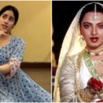 Janhvi Kapoor video |  Janhvi Kapoor recreates Rekha's iconic dance moves song 'In Aankhon Ki Masti', watch video.  Navabharat