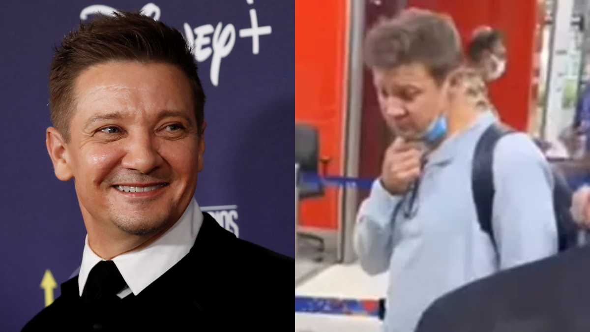 Jeremy Renner Stopped Delhi Airport |  Hollywood actor Jeremy Renner spotted at Delhi airport, completes shooting with Anil Kapoor in Rajasthan