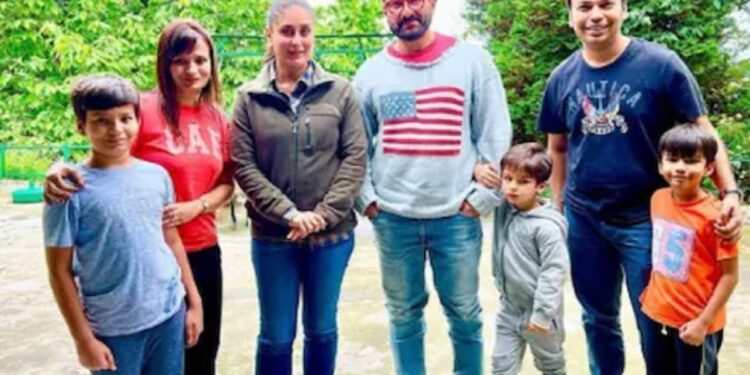 Saif-Kareena Photo: Saifina was seen holidaying in the valleys of Darjeeling, Taimur posed with the fans, photo went viral