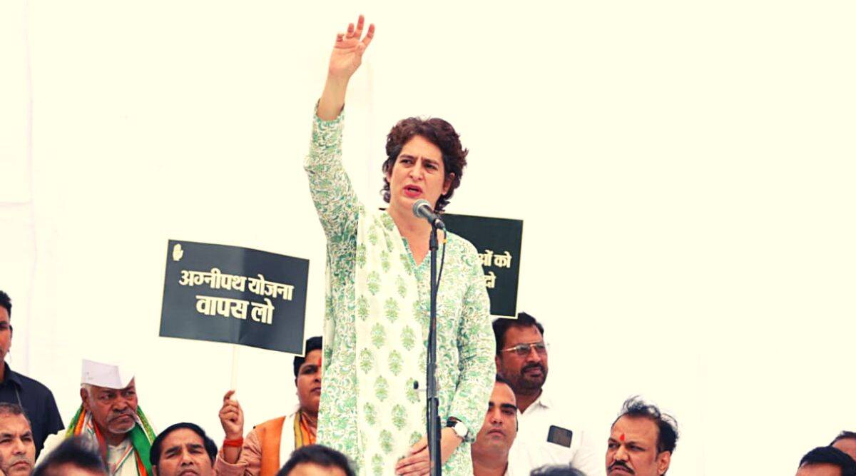 Congress Leader Priyanka Gandhi in Agnipath Scheme agniveer indian army