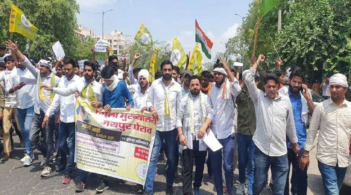 Former BJP ally and Hanuman Beniwal-Led-RLP protests against Agnipath Scheme in Rajasthan