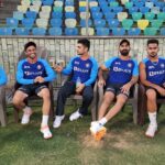 Ind vs SA T20 Series 2022 Team India practicing in Delhi Bhuvneshwar Kumar took tips from Rahul Dravid Ishan Kishan catch practice  Watch the Mood of Team India in this video