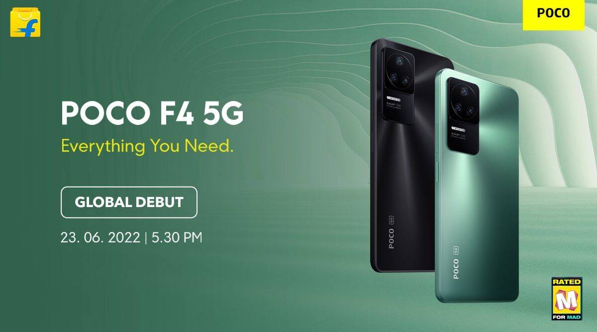 POCO F4 5G launch in india 23 june global E4 AMOLED display Snapdragon 870