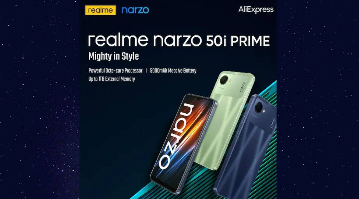 Realme Narzo 50i Prime launched price 142 usd features 5000mAh Battery - Realme Narzo 50i Prime's market entry, 5000mAh battery and beautiful look, price is low