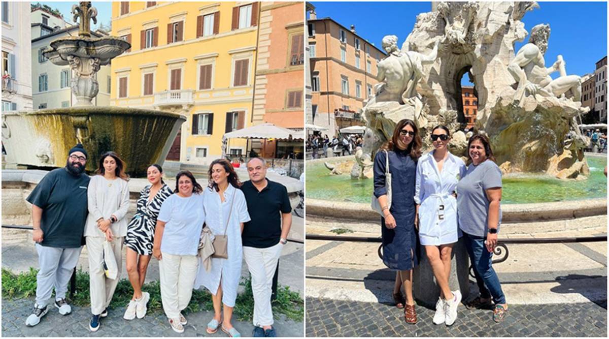 Shah Rukh Khan's wife, designer Gauri Khan is in Rome with sweta bachchan nanda Gauri Khan is spending her holidays in Rome with friends, along with Shweta Bachchan;  View Photos