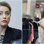 Veteran actress Amber heard seen shopping in discount store