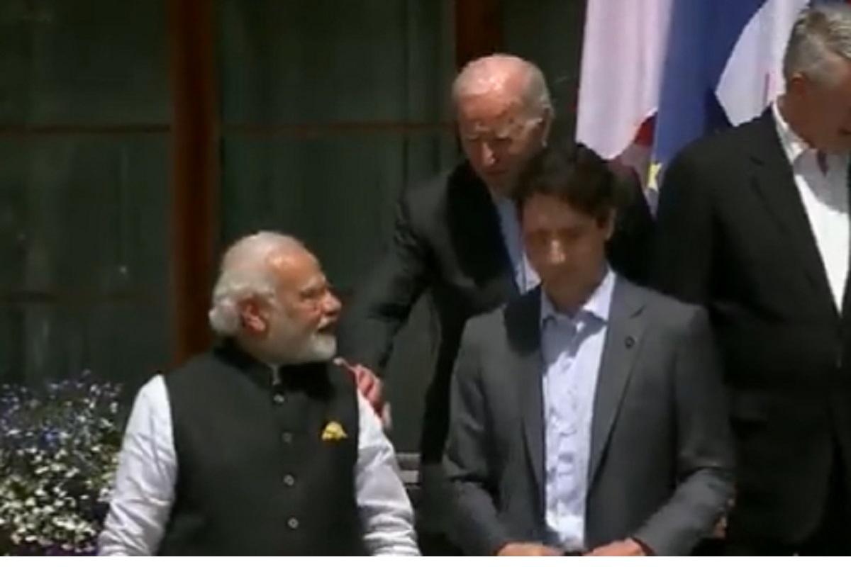 Watch how US President Joe Biden looked restless to shake hands with PM Modi at G7, Video Viral, When US President walked up to PM Modi to greet him before G7 Summit