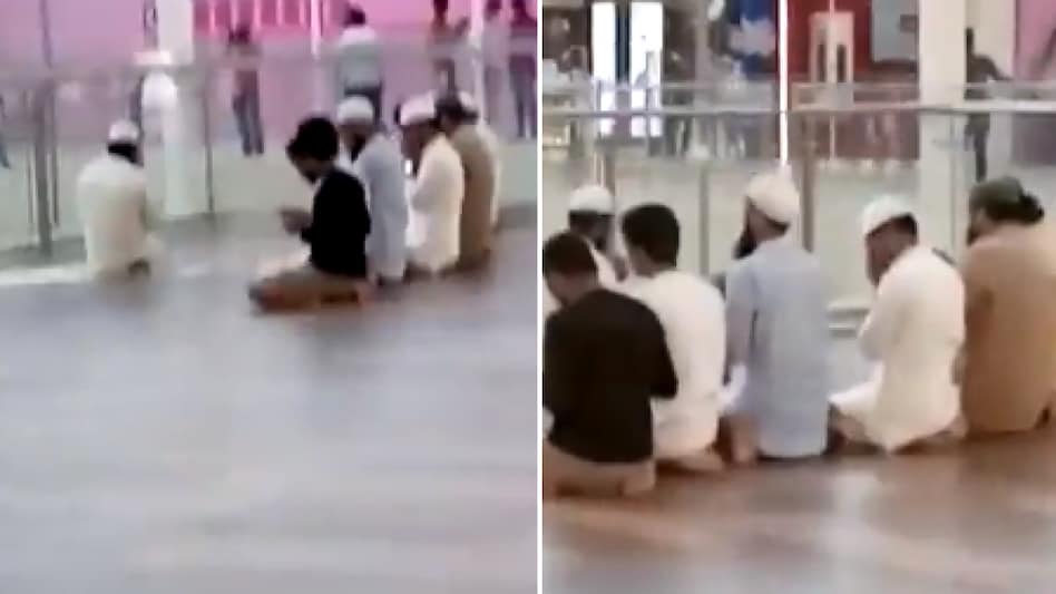 LuLu Mall: The incident of offering Namaz at Lulu Mall was a conspiracy?  Several revelations from CCTV footage - LuLu Mall Namaz Controversy CCTV Footage Hindu Organization Lucknow Police lcl - AajTak