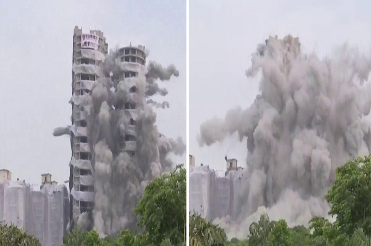 Here the twin towers of Noida were grounded and there was a wave of memes on social media, Social Media Reaction on Twin Tower Demolition