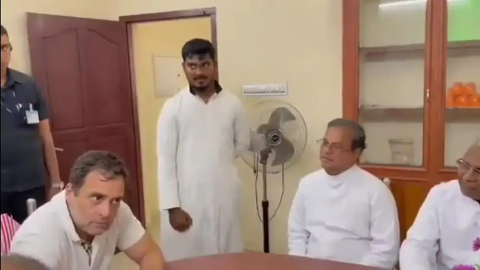 Video of Rahul Gandhi and George Ponnaiah meeting goes viral