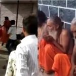 Once again the sadhus who came to visit Maharashtra were brutally beaten up, ran and beat them with sticks
