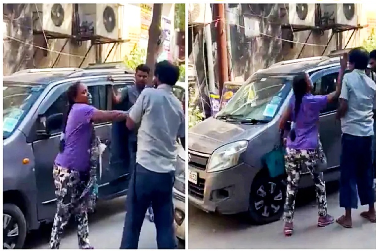 Woman beat up a guard again in Noida, UP, case of Cleo County Society