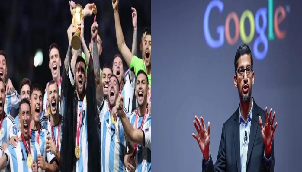 Sundar Pichai's tweet on Argentina's victory, Sundar Pichai's tweet on Argentina's victory, 'When the whole world was broken on Google' broke the record of 25 years
