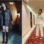 Haryanvi beauty Sapna Chowdhary unbuttons her coat in front of the camera