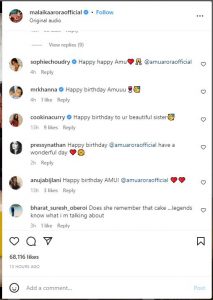 On Amrita Arora's birthday, sister Malaika wished in this style, video went viral