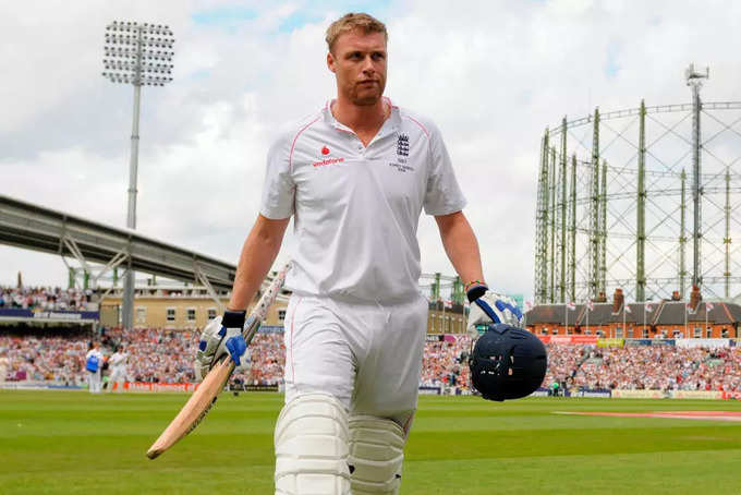 ​Andrew Flintoff also tore apart the bowlers in the test