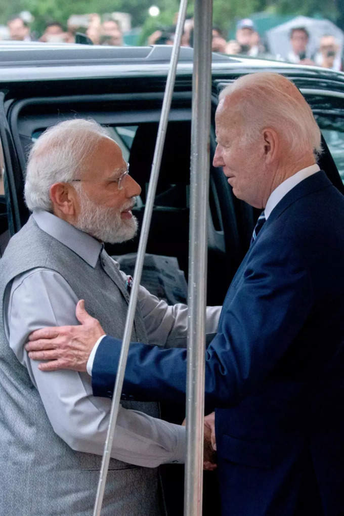​Biden held Modi's hand as soon as he got out of the car
