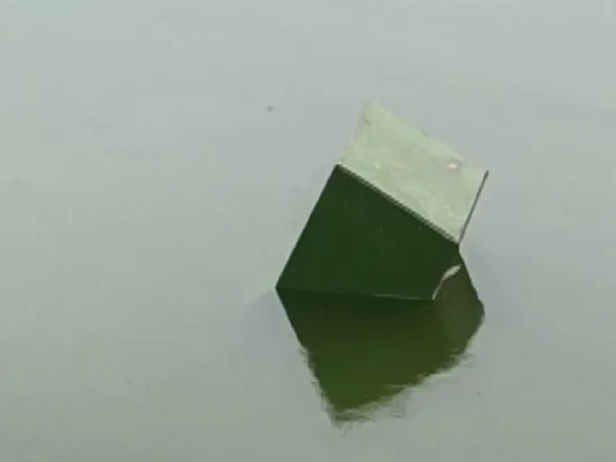 ballot box thrown into the water