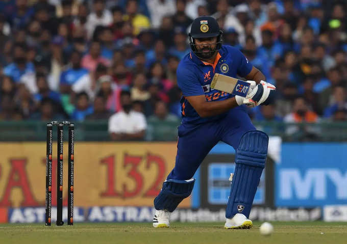 Rohit is seen in trouble against left arm pacer 