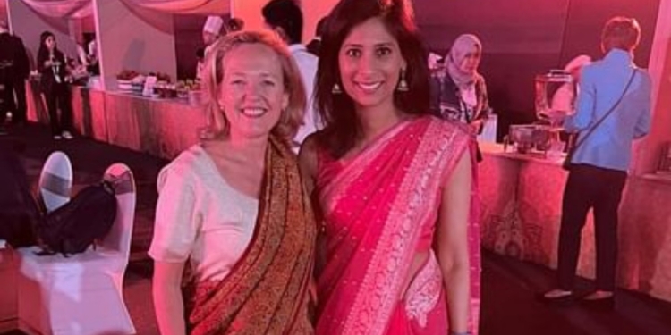 The beauty of Indian saree was seen in G-20 summit, when the wives of foreign guests wore Indian attire, it looked like this