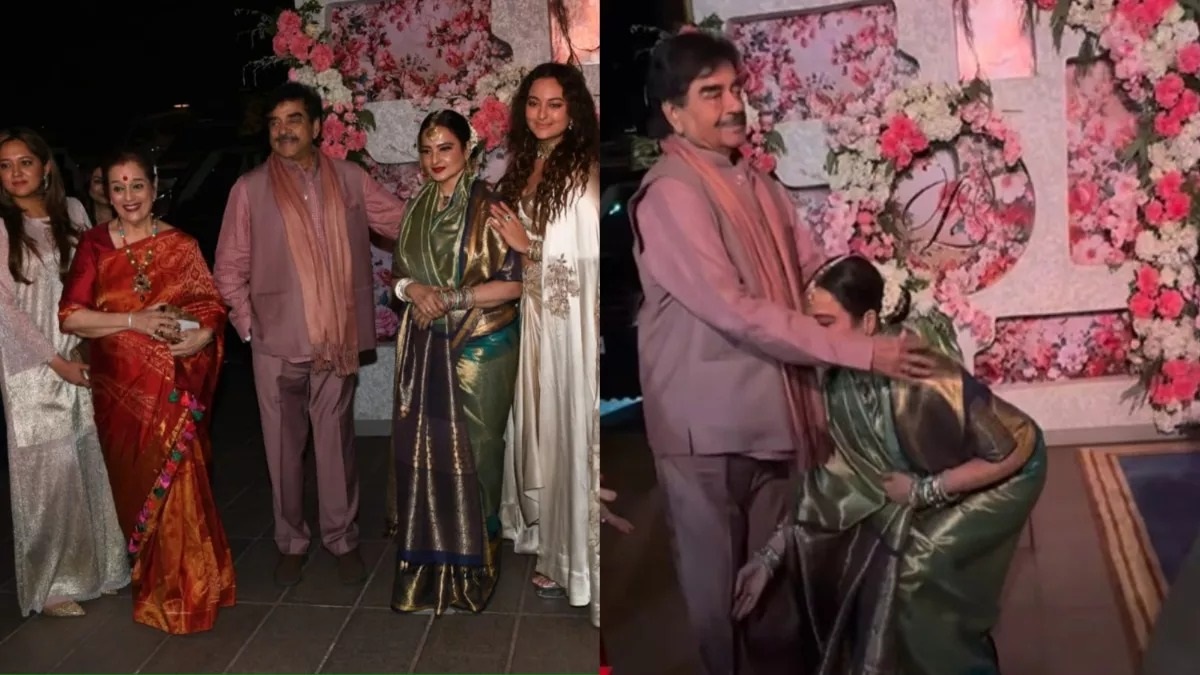 Rekha touched Shatrughan Sinha's feet in the middle of the event, there was a long dispute between the two, the conversation was closed for years